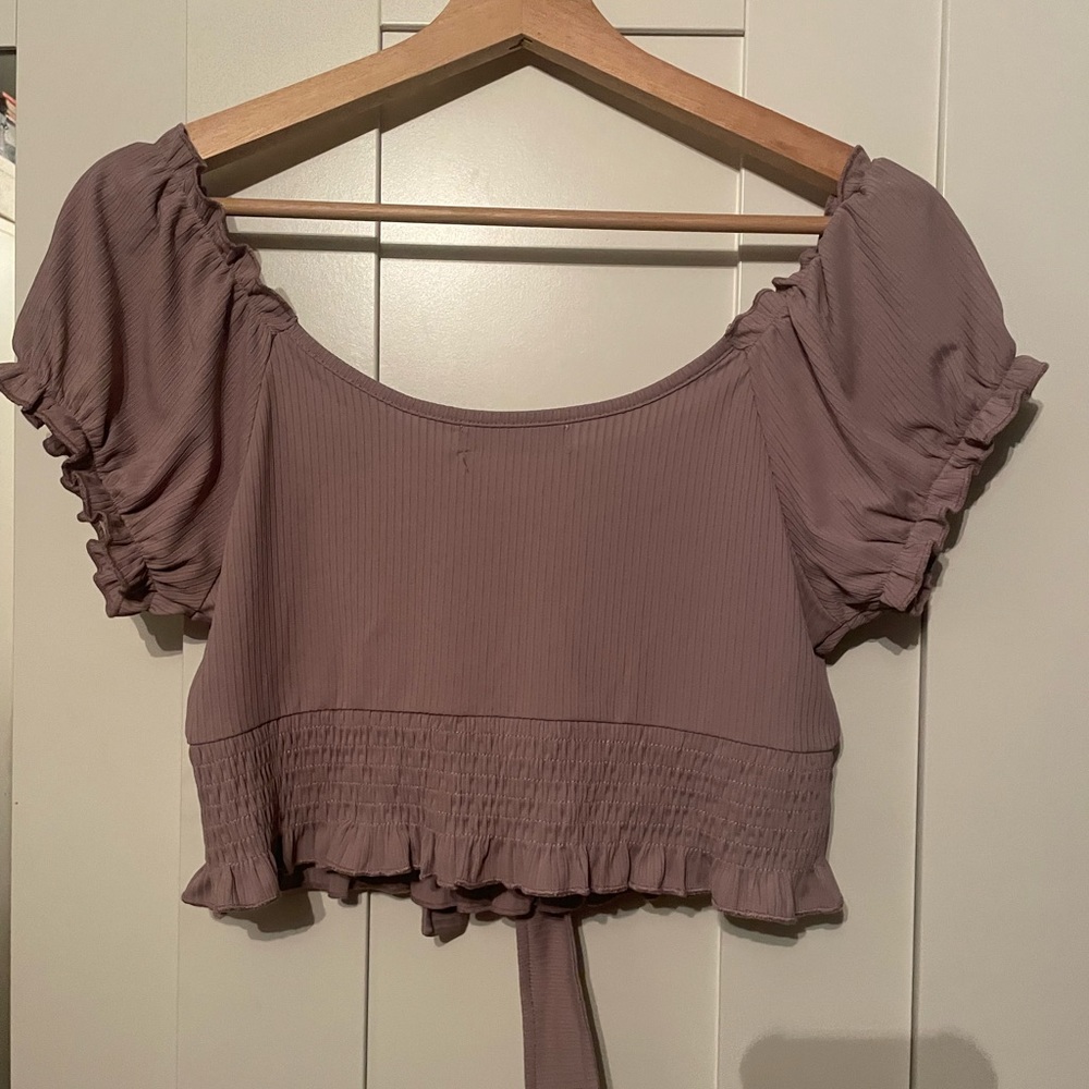 purple crop top - Picture 2 of 2